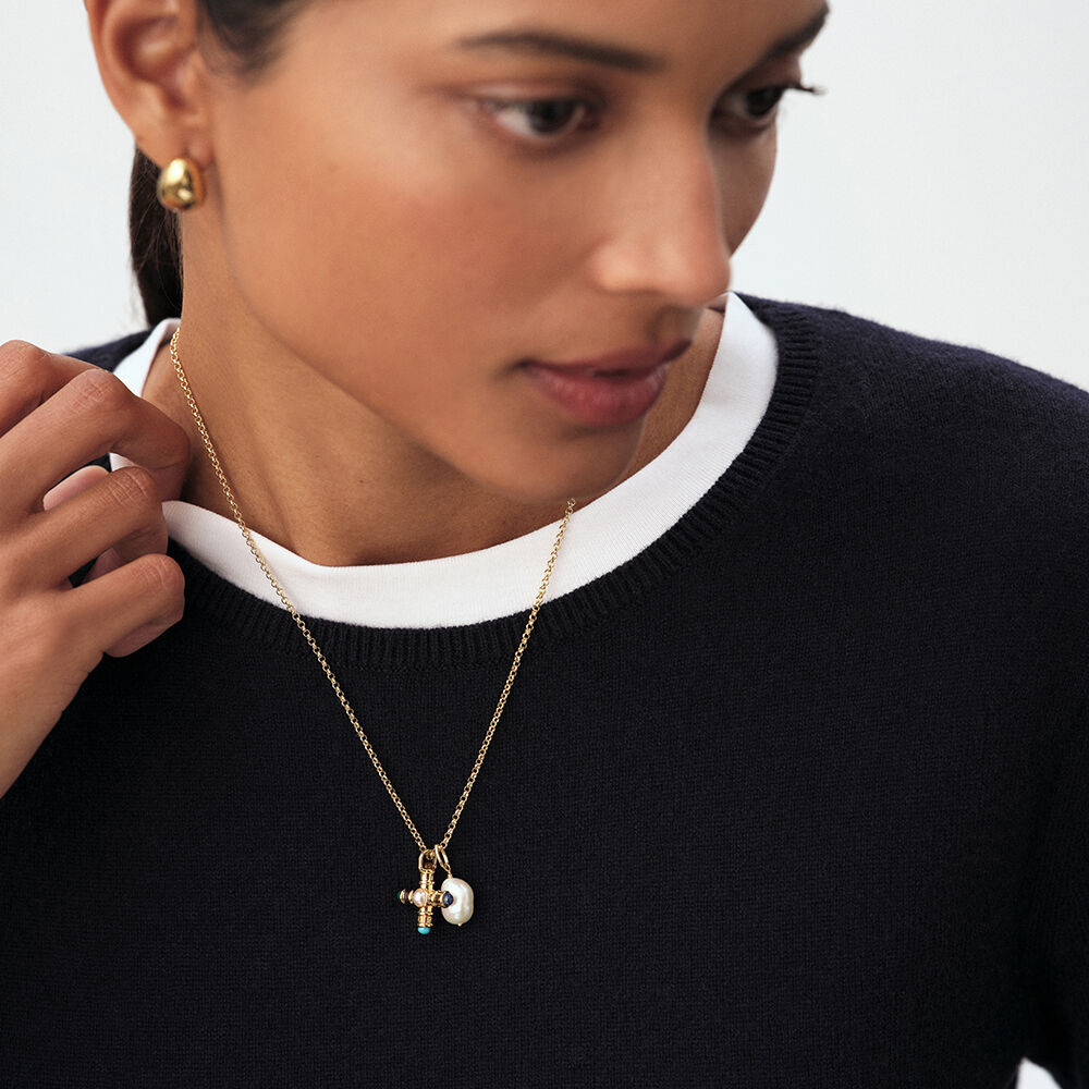 Mid-length necklace JASERON CHAIN - Golden - Jewellery  | Agatha
