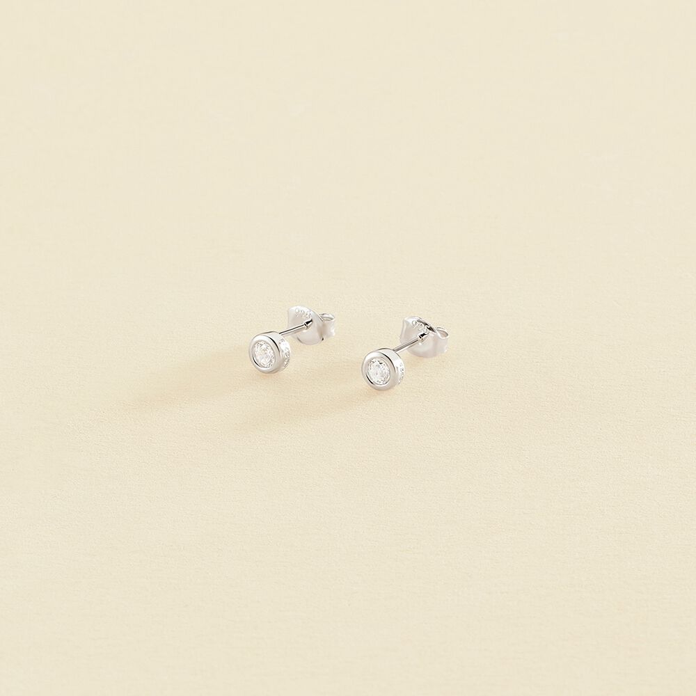Stud earrings BRILLANT - Crystal / Silver - All earings  | Agatha