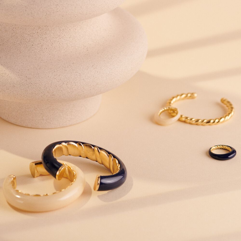 Bangle TORSADES - Blue / Gold - All jewellery  | Agatha