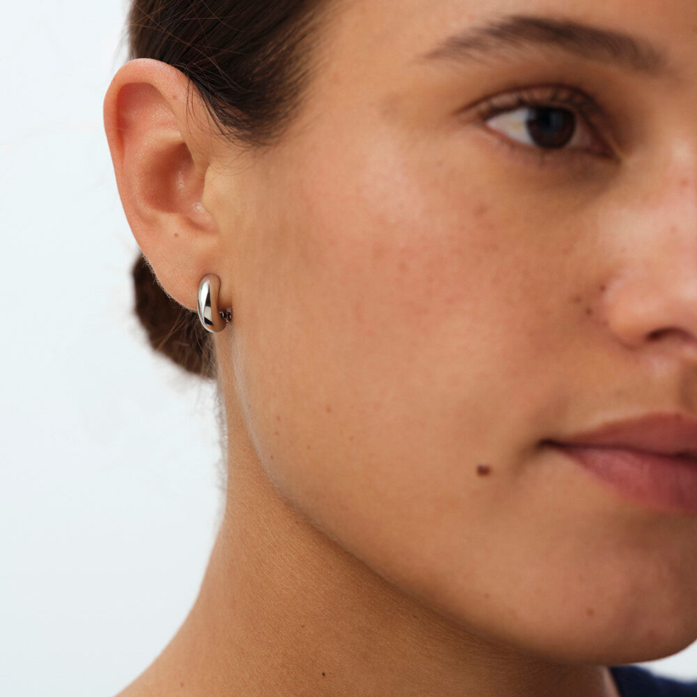 Clip earrings HOOPS - Silver - Clip earrings  | Agatha