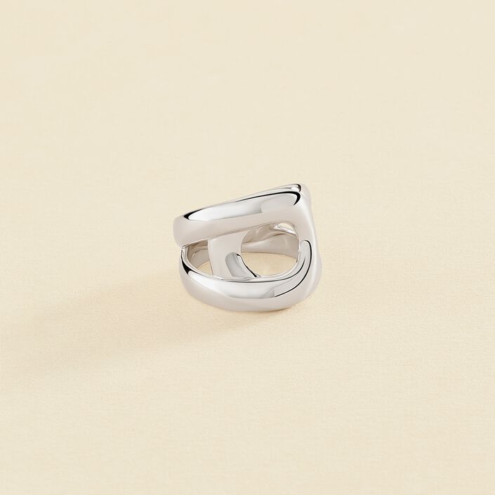 Large ring CURVE - Silver - All jewellery  | Agatha
