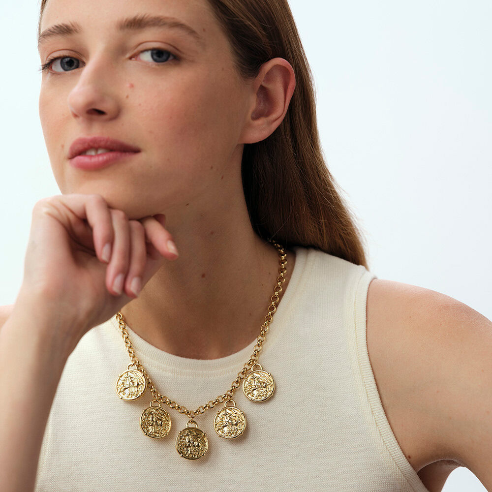 Choker necklace PONT DES ARTS - Golden - Atelier parisien  | Agatha