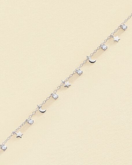 Link bracelet LUNITAS - Crystal / Silver - All bracelets  | Agatha