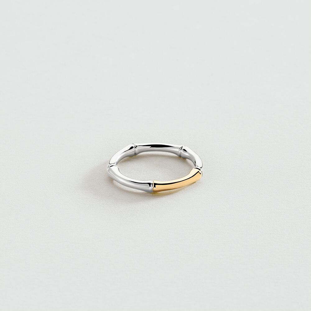 Thin ring BAMBOO - Silver / Gold - Rings  | Agatha