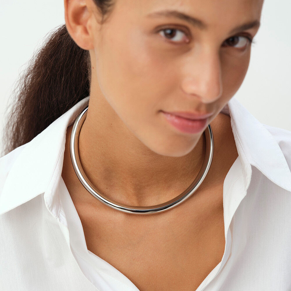 Choker GRAND PALAIS - Silver - Necklaces  | Agatha