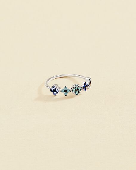 Thin ring BELOVED - Multicolor / Silver - All jewellery  | Agatha