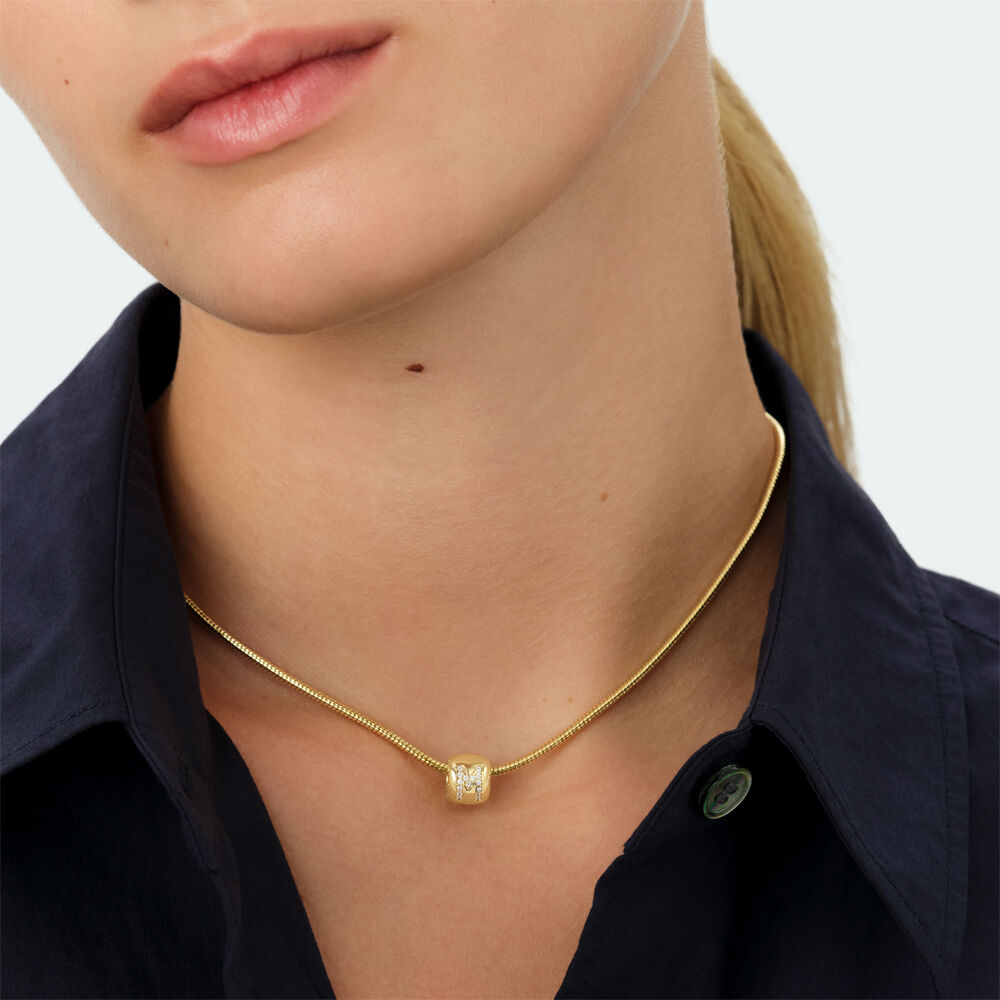 Pendant LUCKY LETTER B - Crystal / Golden - Jewellery  | Agatha