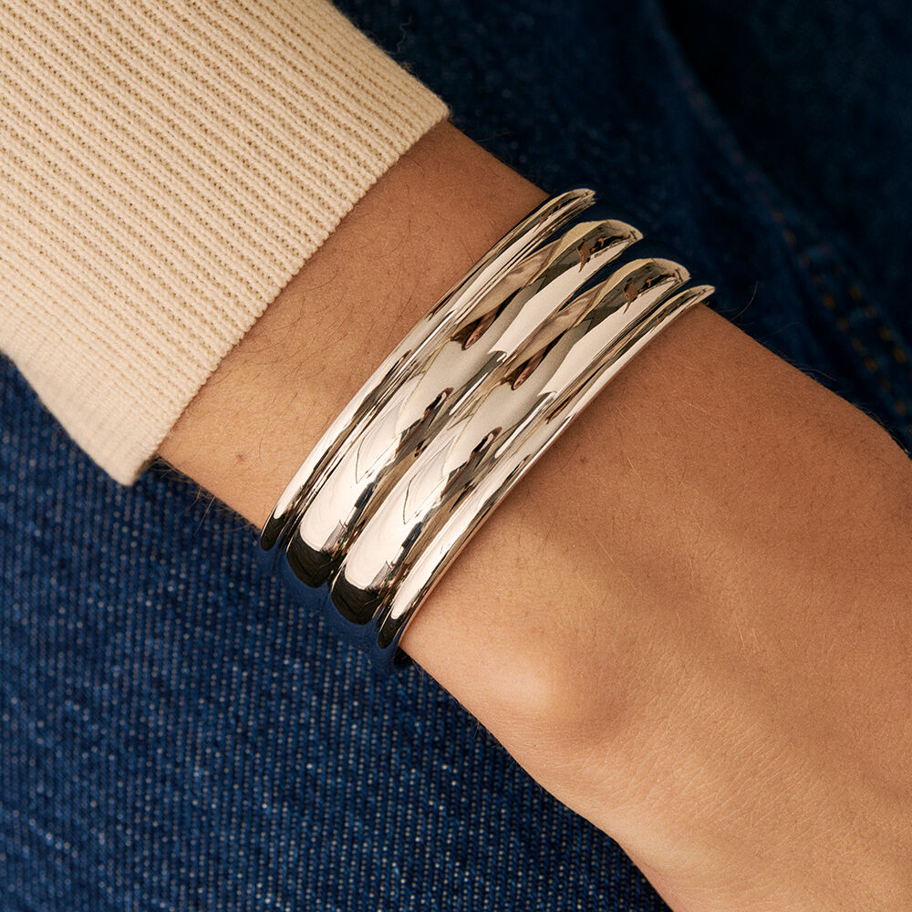 Cuff 1960 - Silver - Bracelets  | Agatha