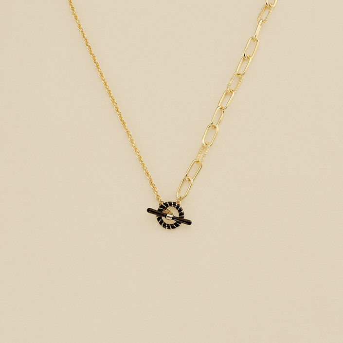 Choker necklace SESHA - Black / Gold - All jewellery  | Agatha