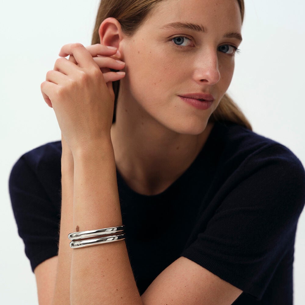 Cuff RUE DE SEINE - Silver - Bracelets  | Agatha