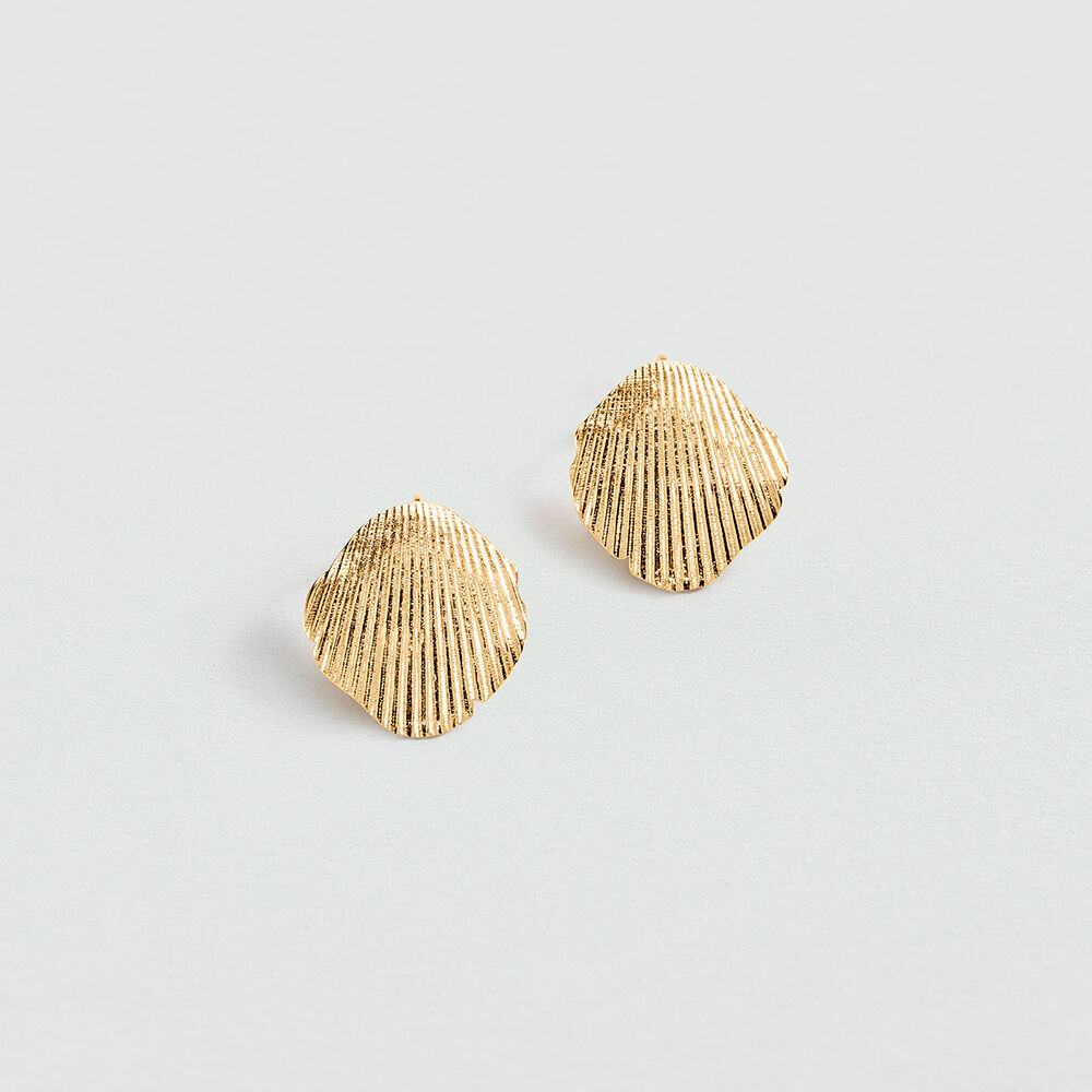 Long earrings CASSIS - Golden - Earrings  | Agatha