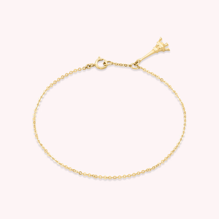 Link bracelet MINIEIFFEL - Yellow Gold - All bracelets  | Agatha