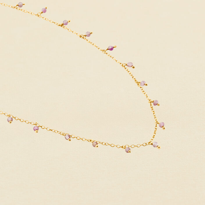 Choker necklace DANGLE - Amethyst - All jewellery  | Agatha