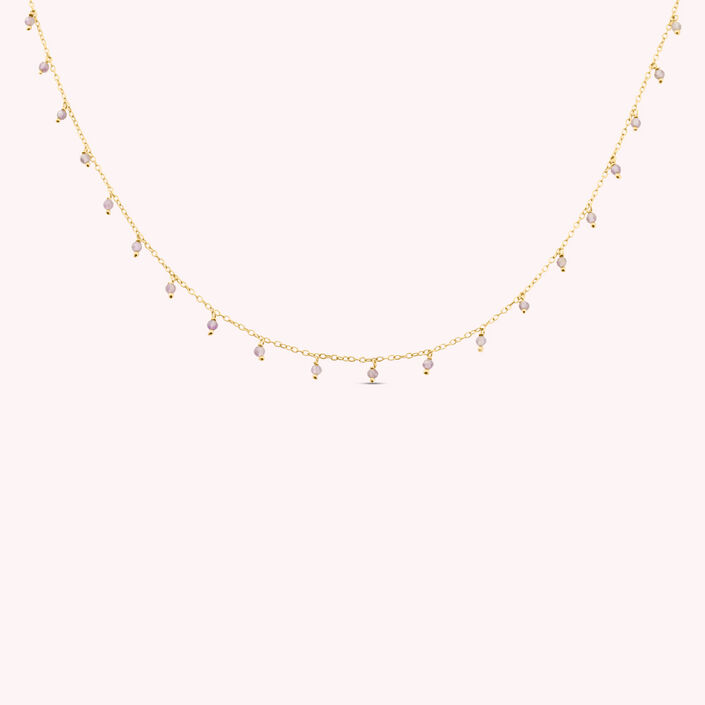Choker necklace DANGLE - Amethyst - All jewellery  | Agatha