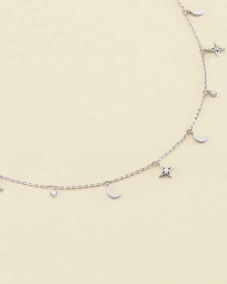 Choker necklace GALAXY - Crystal / Silver - All jewellery  | Agatha