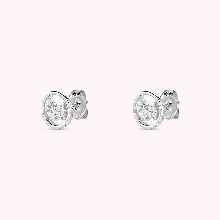 Long earrings PIBLACK - Crystal / Silver - All earings  | Agatha