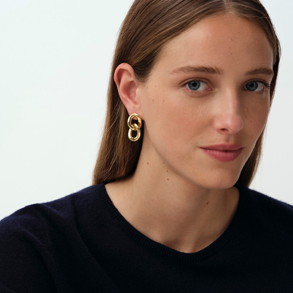 Long earrings REAUMUR - Golden - Earrings  | Agatha