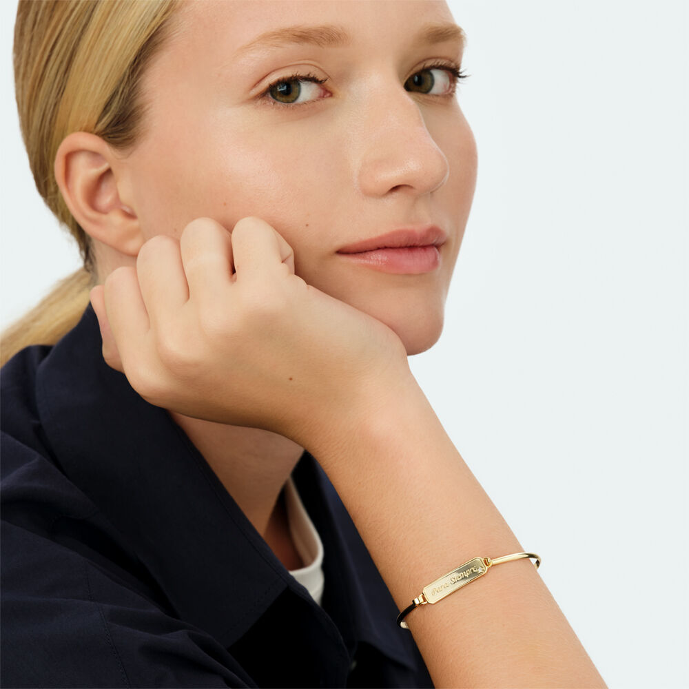 Bangle LUCKY - Crystal / Golden - Bangle  | Agatha
