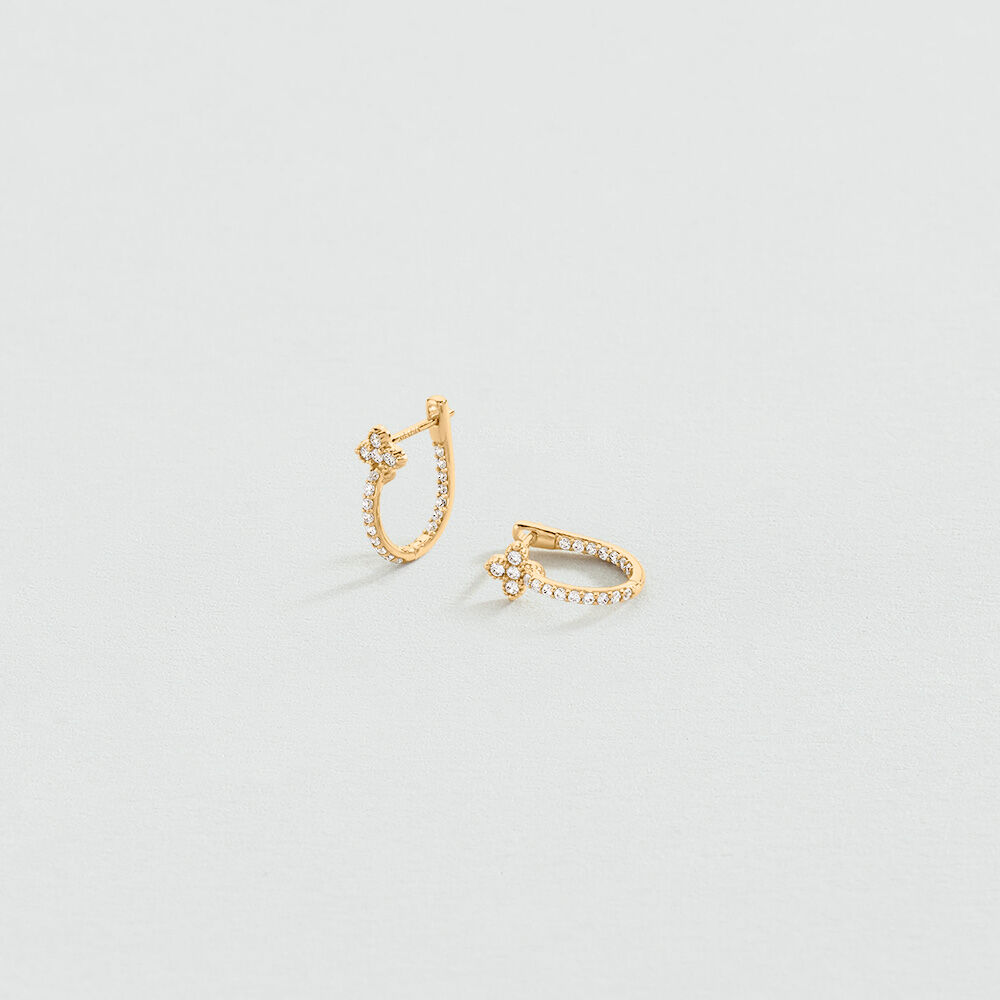 Hoops EAR48BELOVED - Crystal / Golden - Earrings  | Agatha
