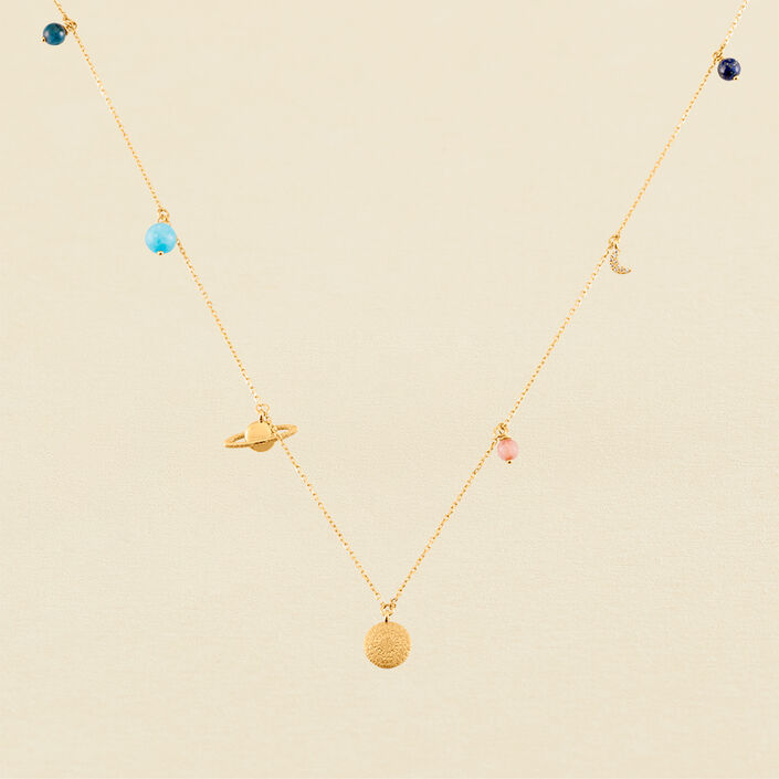 Long necklace BIGBANG - Multicolor / Gold - All jewellery  | Agatha
