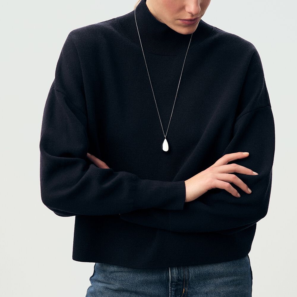 Long necklace DANAE - Silver - Jewellery  | Agatha