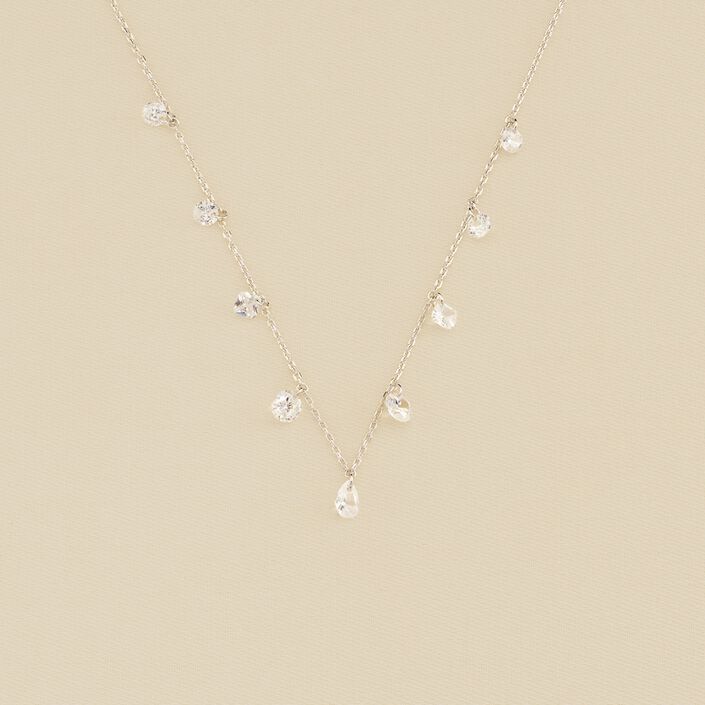 Choker necklace PETILLE - Crystal / Silver - All jewellery  | Agatha