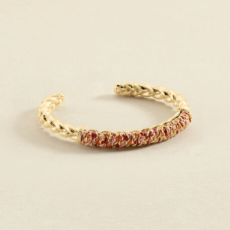 Bangle BRA1RAFIA - Pink / Gold - All jewellery  | Agatha