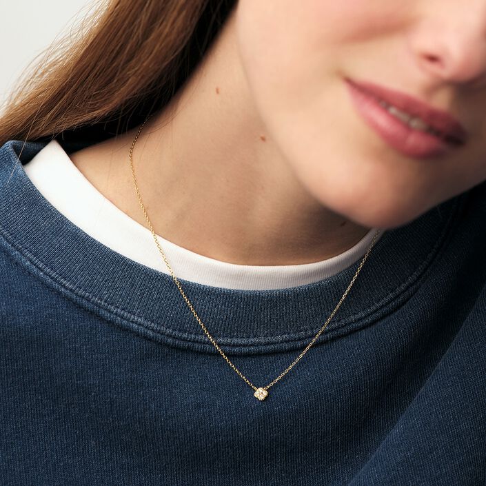 Choker necklace BELOVED - Crystal / Gold - All jewellery  | Agatha