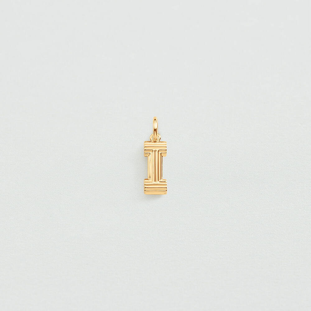 Pendant LETTER I - Golden - Jewellery  | Agatha
