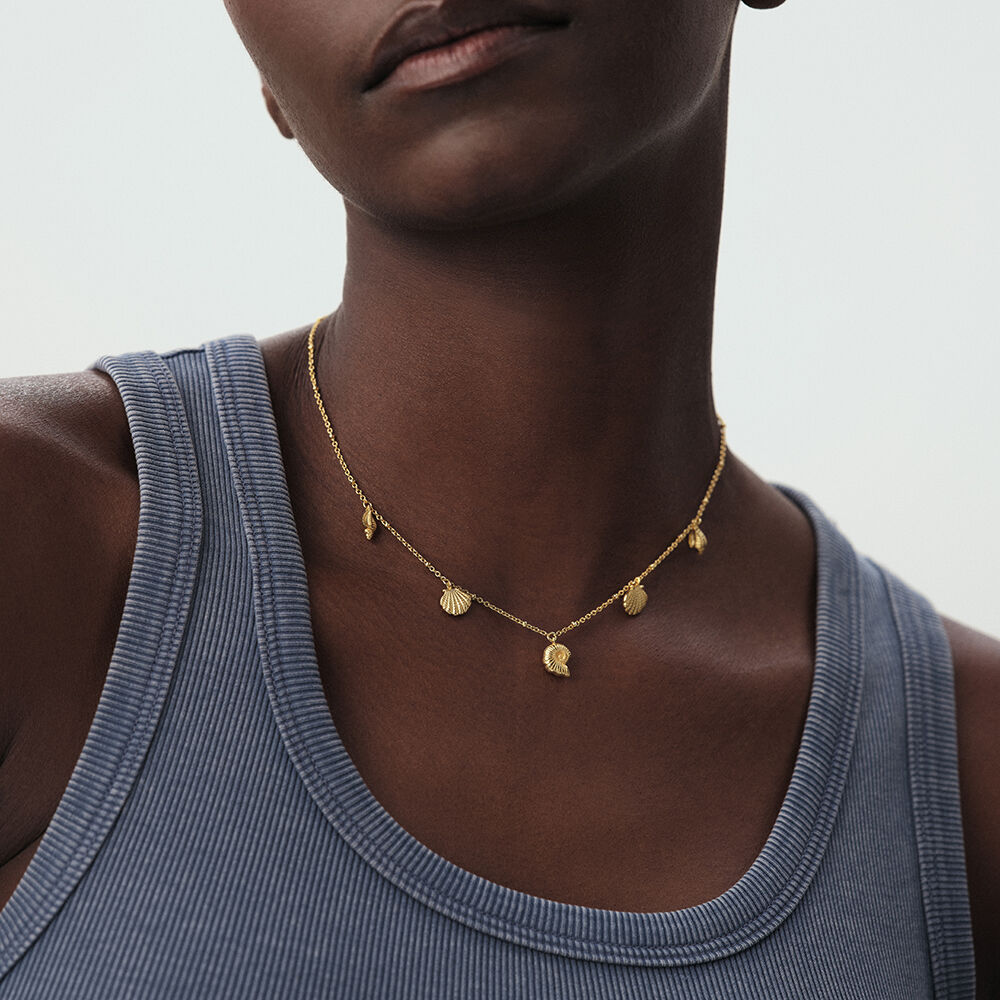 Choker necklace ILIOS - Golden - Choker necklace  | Agatha