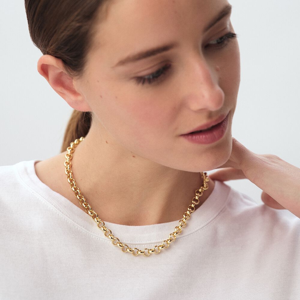 Mid-length necklace TWIGGY - Golden - Jewellery  | Agatha