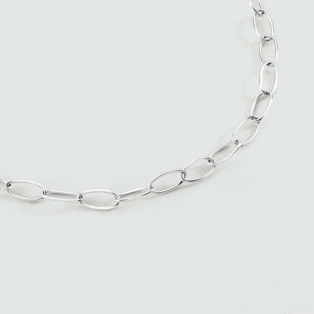 Mid-length necklace CHAIN - Silver - Jewellery  | Agatha