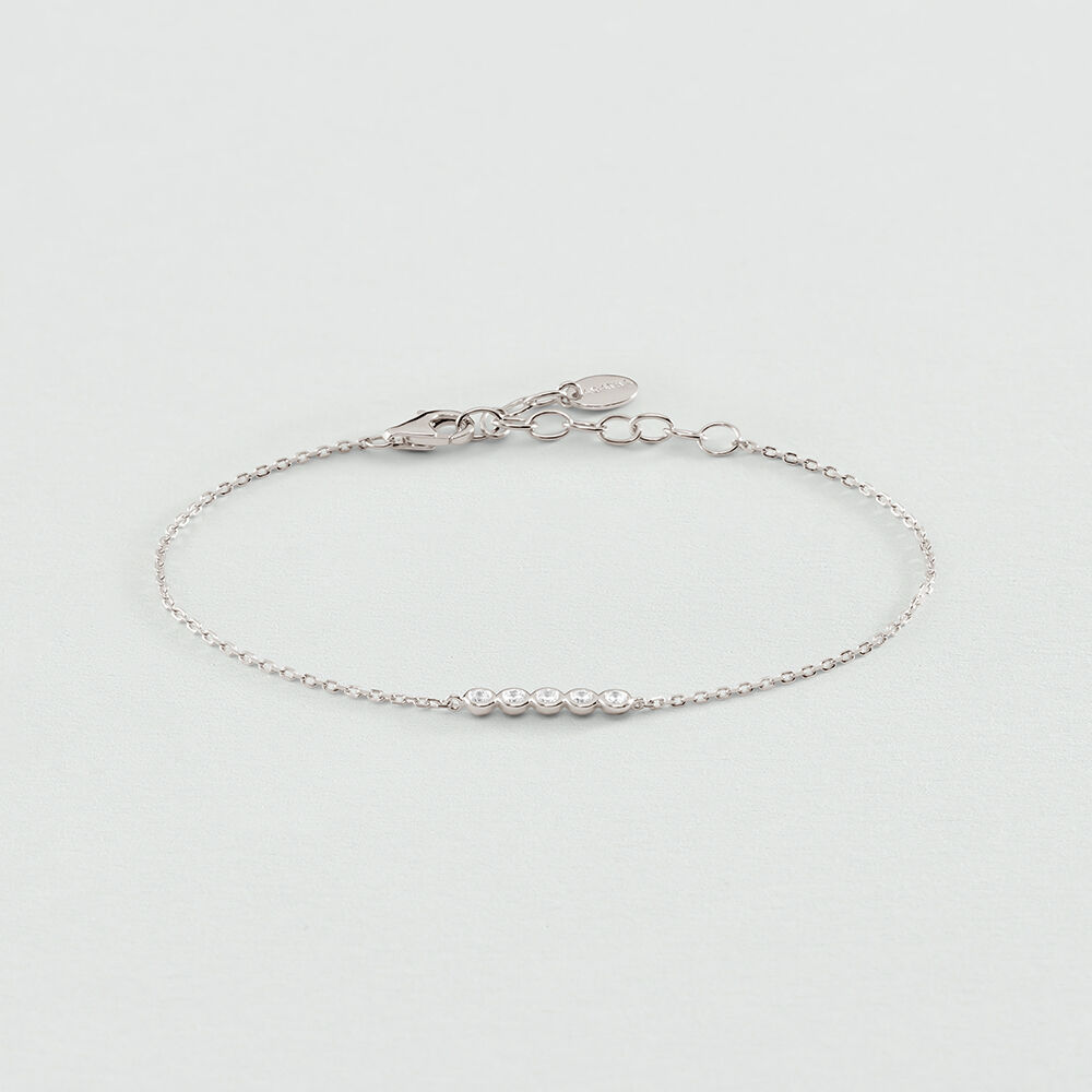 Link bracelet OD&Eacute;ON - Crystal / Silver - Bracelets  | Agatha