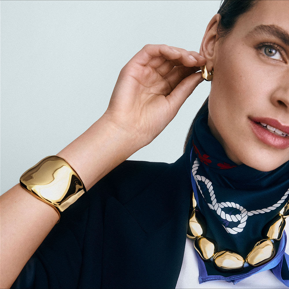 Mid-length necklace ODYSSEE - Black / Gold - Mid-length necklace  | Agatha
