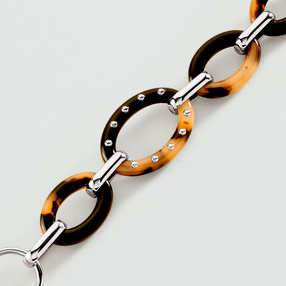 Link bracelet BOUCLE - Tortoise / Black - All jewellery  | Agatha