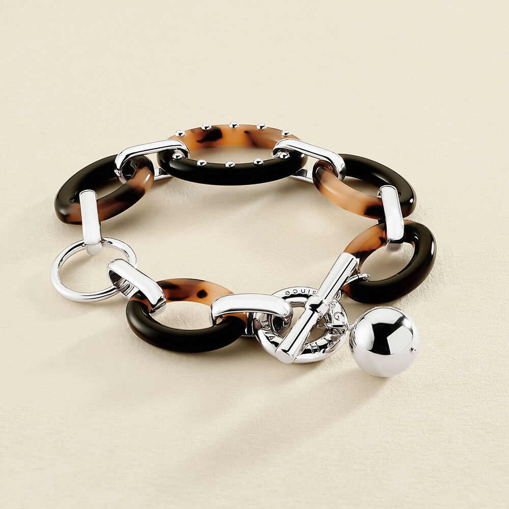 Link bracelet BOUCLE - Tortoise / Black