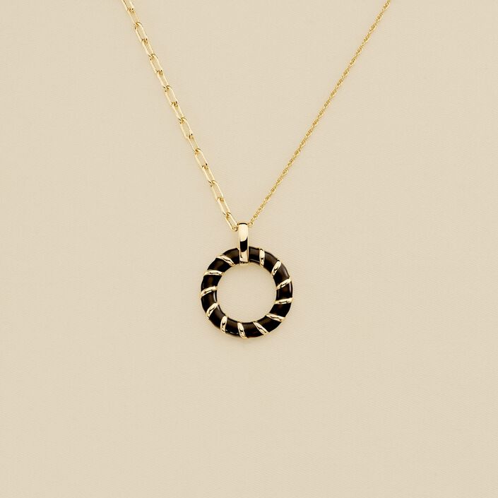 Mid-length necklace SESHA - Black / Gold - All jewellery  | Agatha