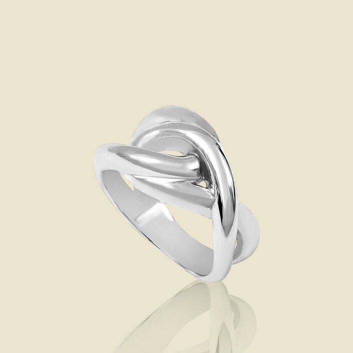 Large ring ENTRELA - Silver - All jewellery  | Agatha
