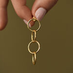 Long earrings MAAT - Golden - All jewellery  | Agatha
