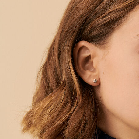 Stud earrings BRILLANT - Crystal / Silver - All earings  | Agatha