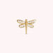 Piercing stud LIBELULA - Crystal / Gold - All jewellery  | Agatha