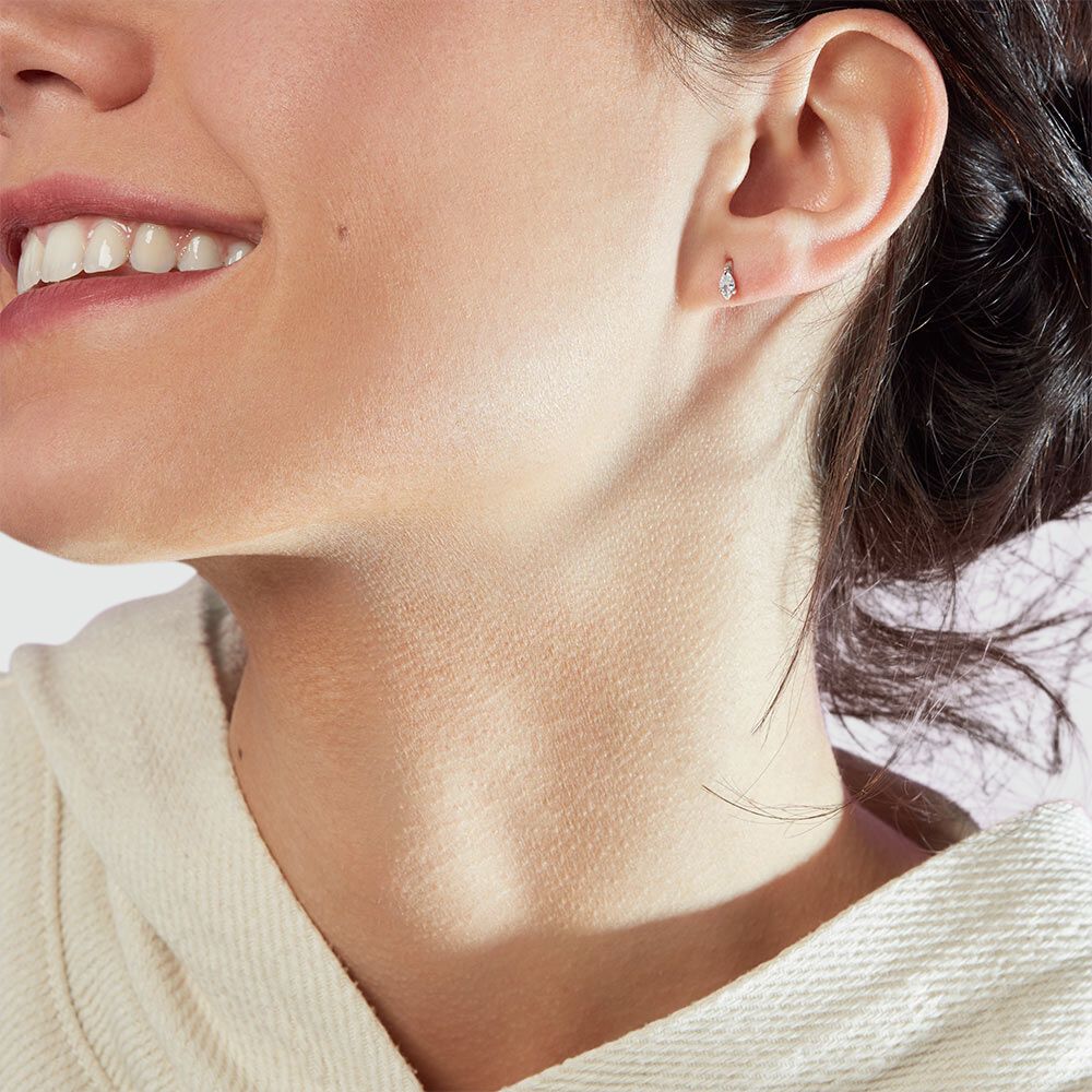 Ear cuff SNAKY - Crystal / Silver - Ear cuff  | Agatha
