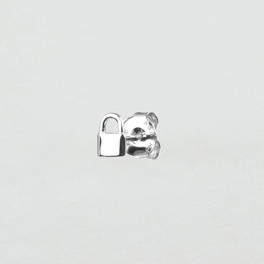 Piercing stud LOCKET - Silver - Outlet  | Agatha