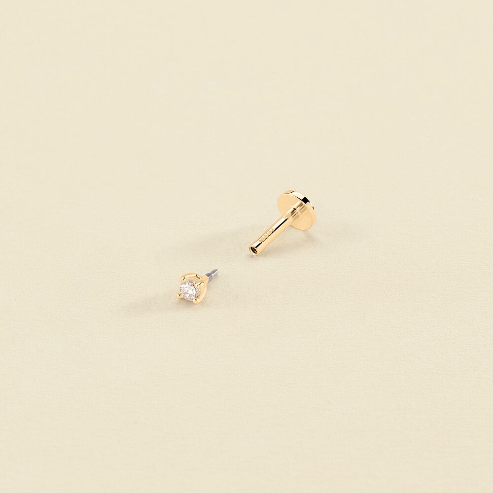 Piercing Helix & Tragus EAR2PAULA - Crystal / Golden - All jewellery  | Agatha