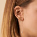 Piercing stud LIBELULA - Crystal / Gold - All jewellery  | Agatha