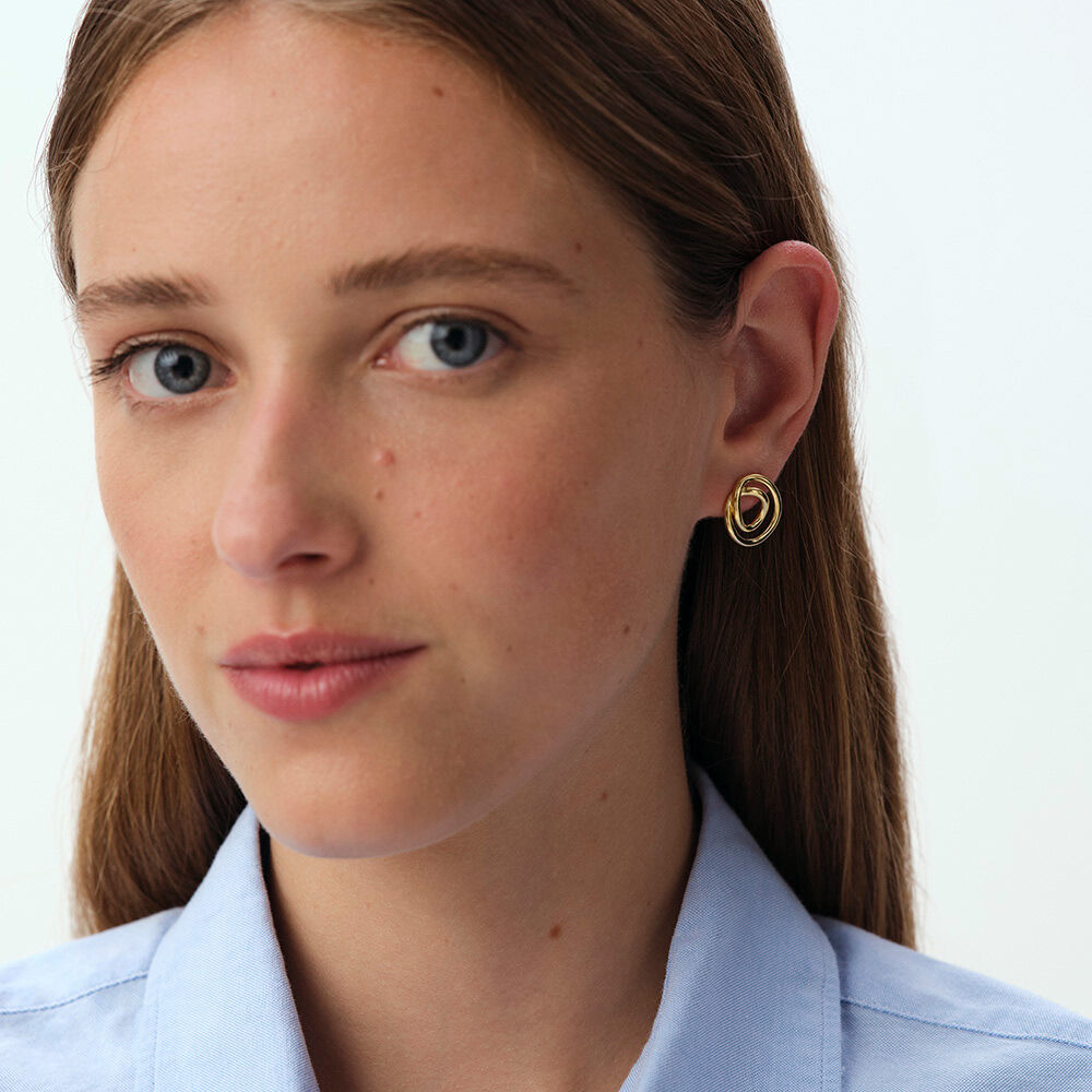 Hoops BELLEVILLE - Golden - Earrings  | Agatha