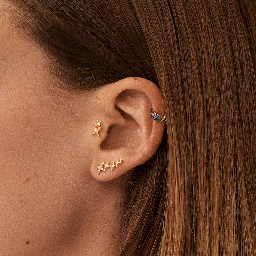 Fake piercing SIENNA - Multicolor / Gold - All jewellery  | Agatha