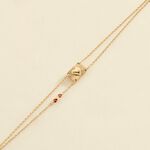 Link bracelet DIAMONDS - Gold / Gun - All jewellery  | Agatha