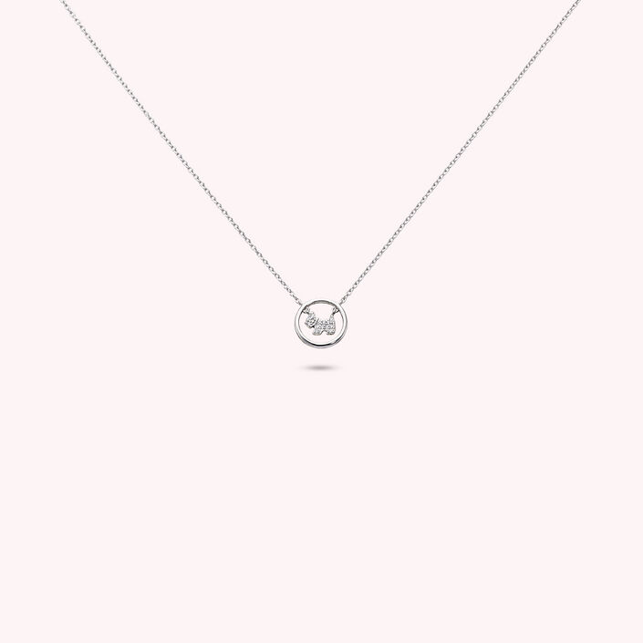 Choker necklace PIBLACK - Crystal / Silver - All jewellery  | Agatha