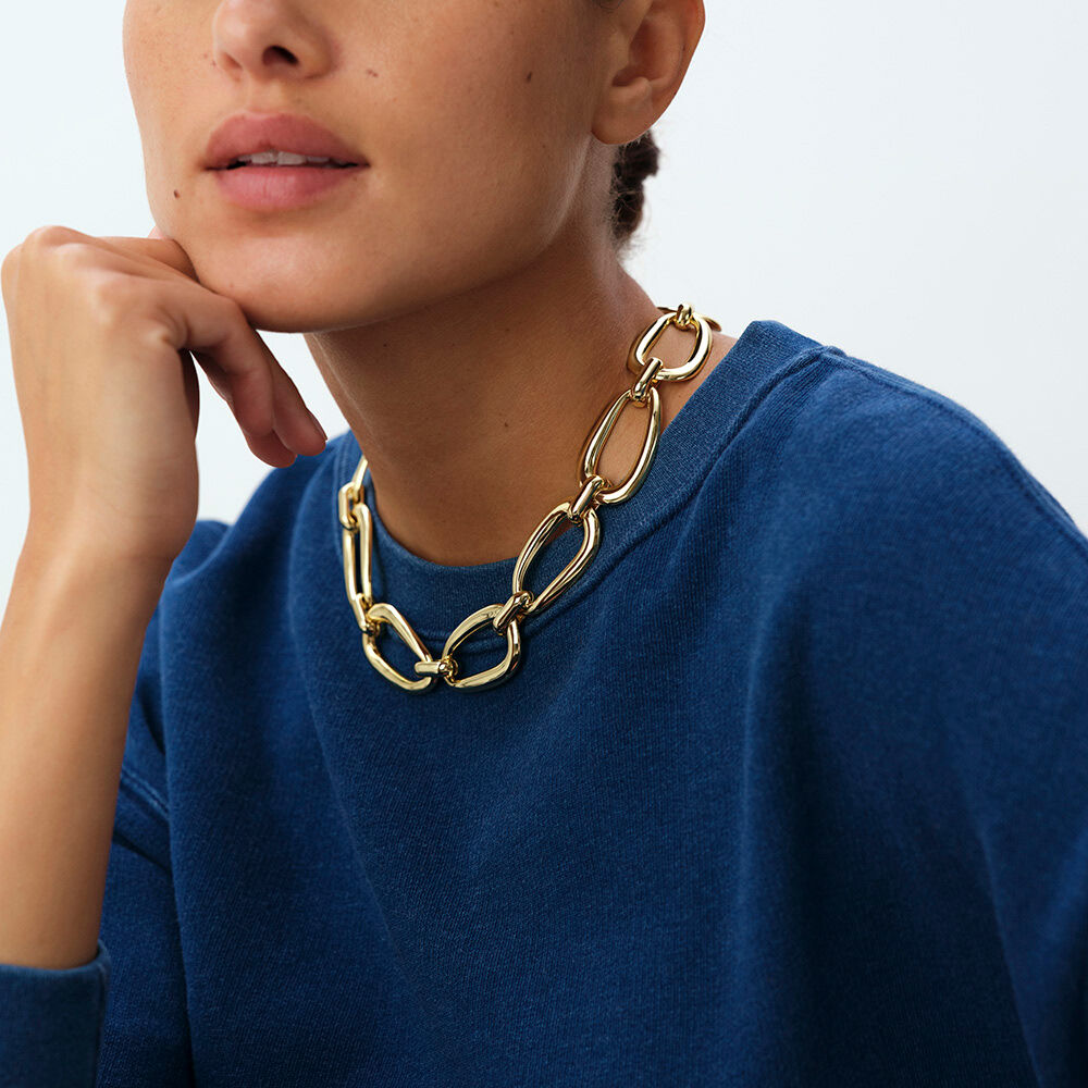 Choker necklace ABBESSES - Golden - BACKSTAGE  | Agatha